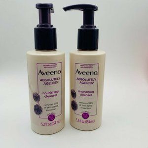 2 X AVEENO ABSOLUTELY AGELESS NOURISHING CLEANSER